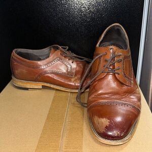 Stacy Adams Chestnut Leather Derbys